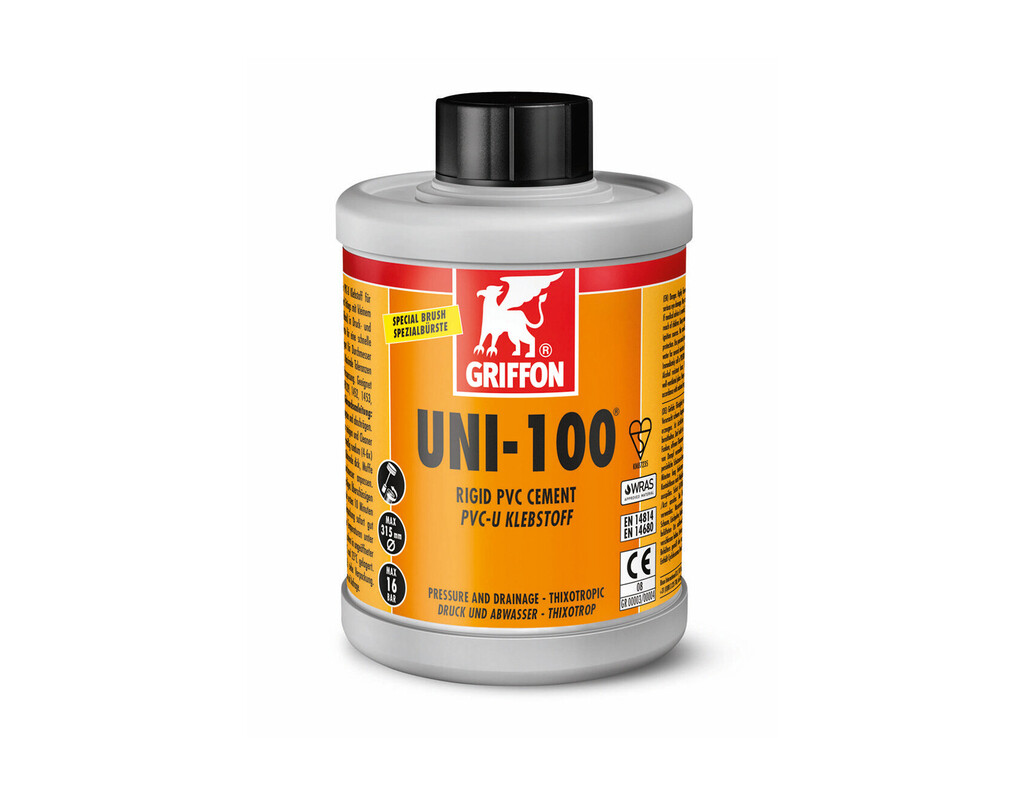 Solvent cement for PVC-U Griffon UNI 100-500 ml
