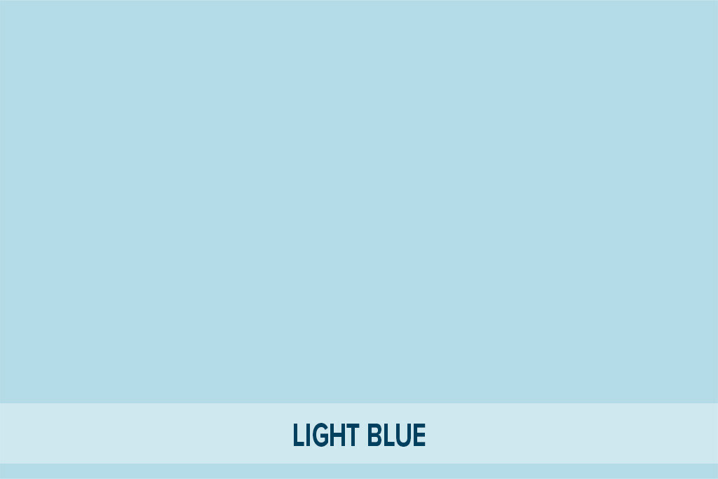 Haogenplast Uni color - Licht blauw 1,65m
