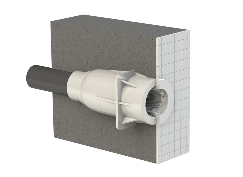 Wall Conduit Ultra Flat to flex tube 25mm