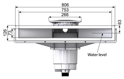 Skimmer A800 Wit - Paneel liner