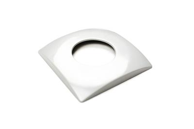 Front plate return fitting white - concrete
