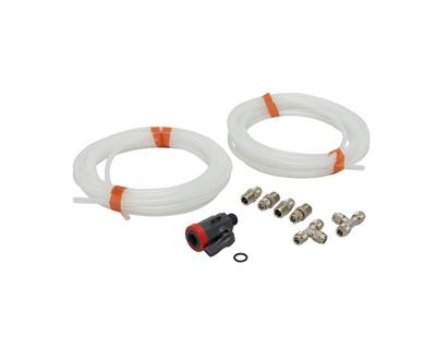 Connection set (internal thread 1⁄4") for 3 Besgo valves (1 ball valve + 4 connection parts, 2 T-pieces and 10 meters of PE hose 4x6mm)