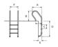 Ladder Parallel-Look Series AISI 316, 3 Steps